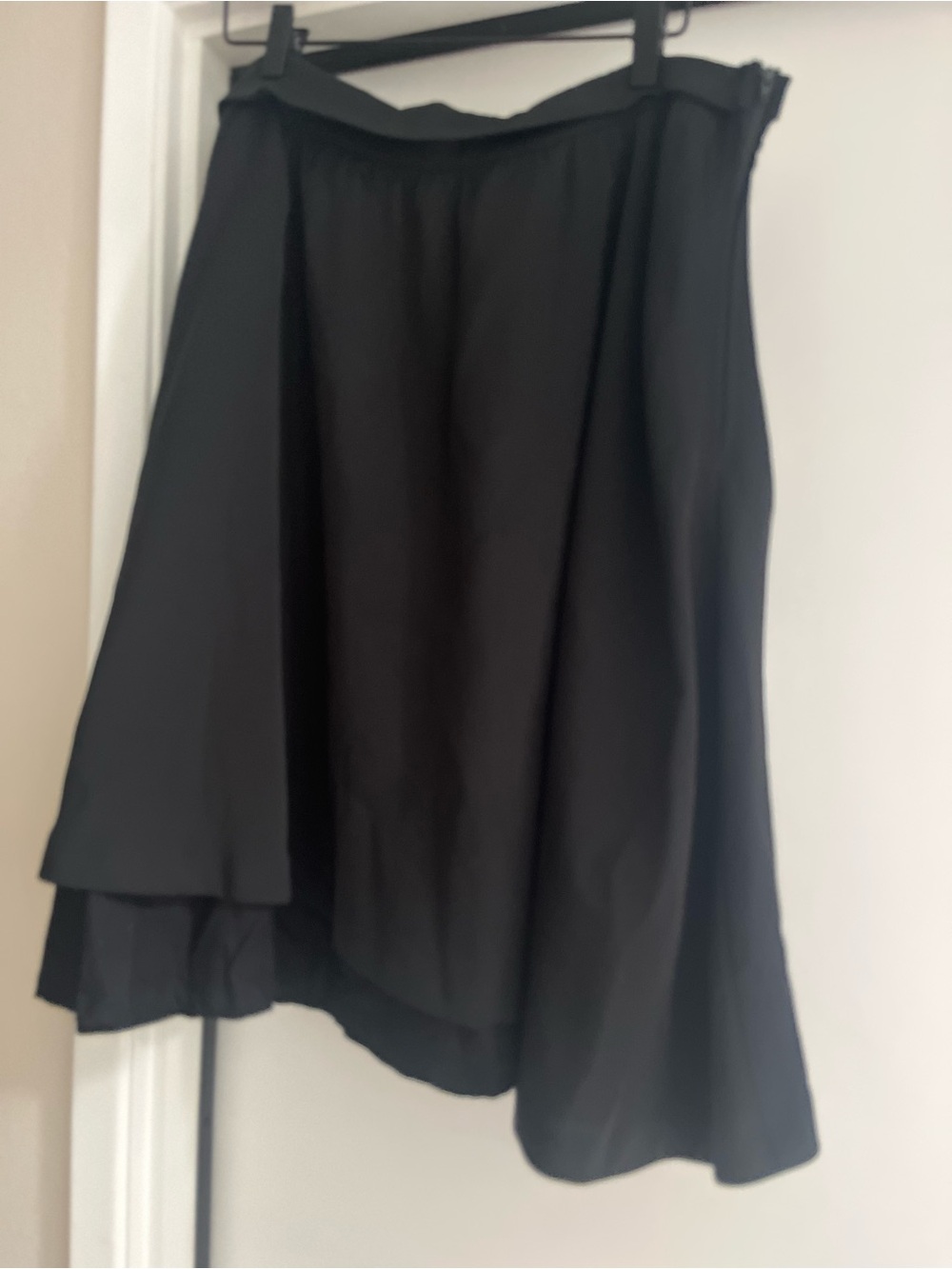 Hope Stockholm Dual-Layer Asymmetrical Black Women's Skirt